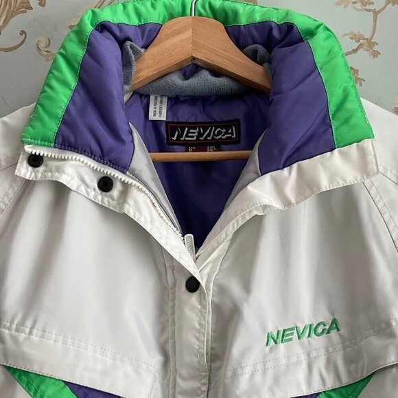 Vintage Nevica Womens Jacket Size 6 80s Outdoor Insulated Retro Ski Winter Snow - Picture 3 of 16